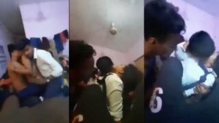 Image of Indian college friends enjoy group intimacy-Linkdebhai.club