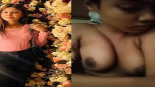 Image of Seductive model reveals nude boobs in MMS clip-Linkdebhai.club